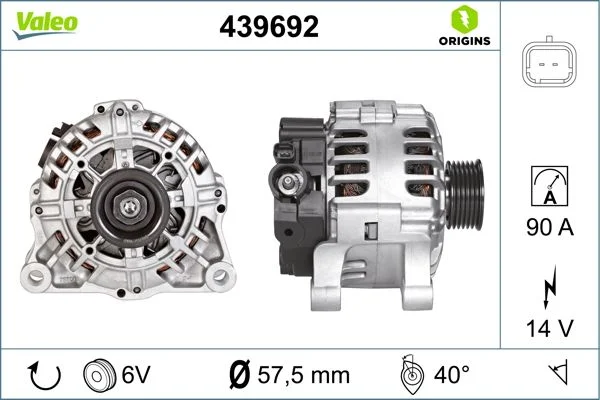 Kintamosios srovės generatorius VALEO 439692