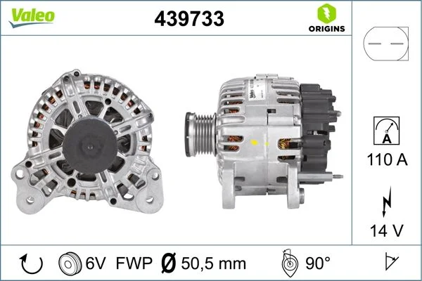 Kintamosios srovės generatorius VALEO 439733