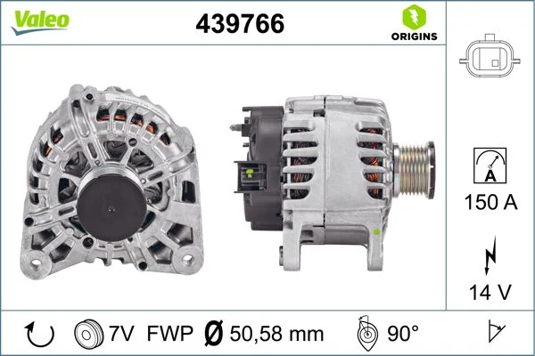 Kintamosios srovės generatorius VALEO 439766