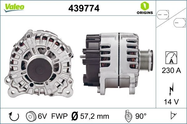 Kintamosios srovės generatorius VALEO 439774