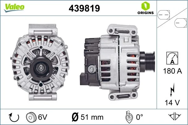 Kintamosios srovės generatorius VALEO 439819