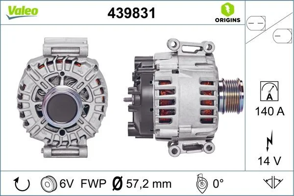 Kintamosios srovės generatorius VALEO 439831