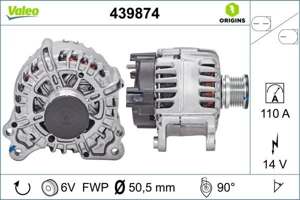 Kintamosios srovės generatorius VALEO 439874
