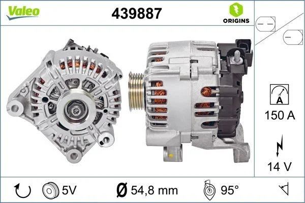Kintamosios srovės generatorius VALEO 439887