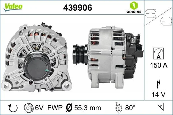 Kintamosios srovės generatorius VALEO 439906