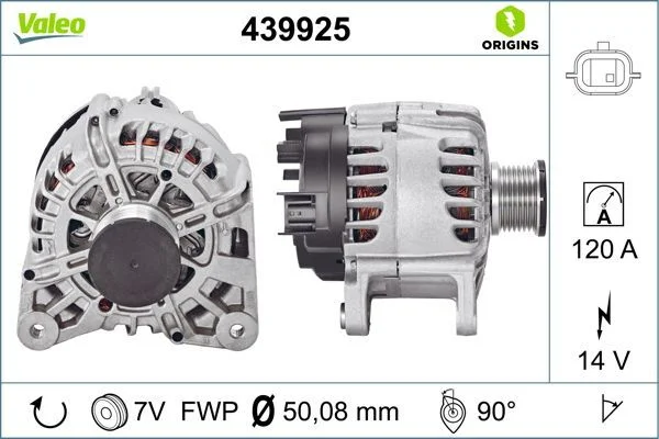 Kintamosios srovės generatorius VALEO 439925