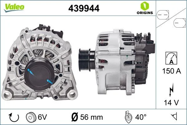 Kintamosios srovės generatorius VALEO 439944