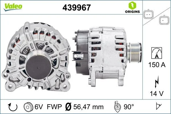 Kintamosios srovės generatorius VALEO 439967