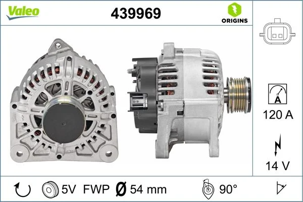 Kintamosios srovės generatorius VALEO 439969