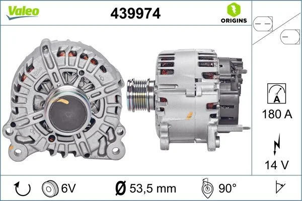 Kintamosios srovės generatorius VALEO 439974