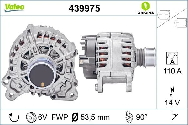 Kintamosios srovės generatorius VALEO 439975