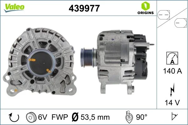Kintamosios srovės generatorius VALEO 439977