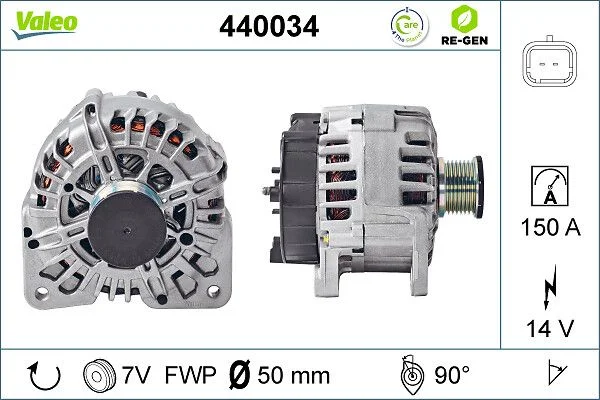 Kintamosios srovės generatorius VALEO 440034