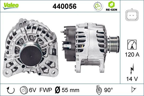Kintamosios srovės generatorius VALEO 440056