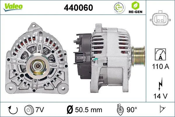 Kintamosios srovės generatorius VALEO 440060