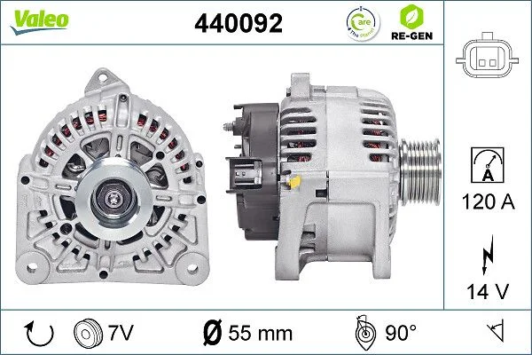 Kintamosios srovės generatorius VALEO 440092