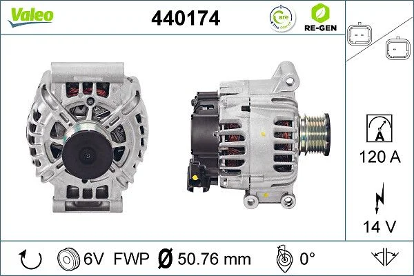Kintamosios srovės generatorius VALEO 440174