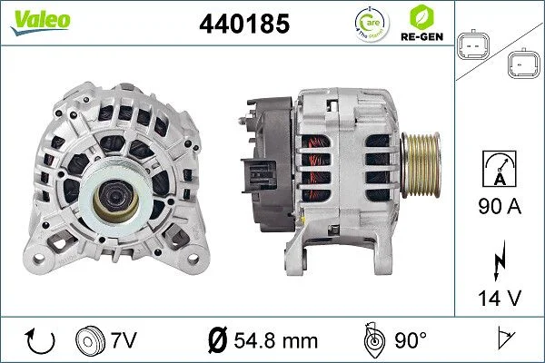 Kintamosios srovės generatorius VALEO 440185