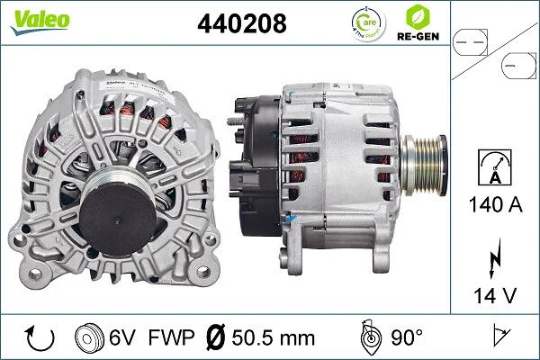 Kintamosios srovės generatorius VALEO 440208