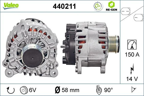 Kintamosios srovės generatorius VALEO 440211