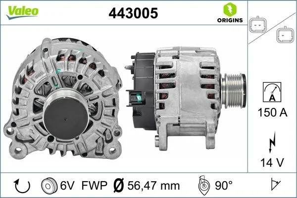 Kintamosios srovės generatorius VALEO 443005