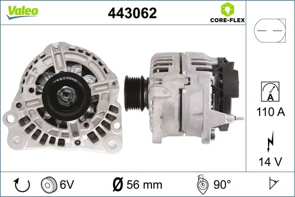 Kintamosios srovės generatorius VALEO 443062