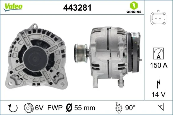 Kintamosios srovės generatorius VALEO 443281