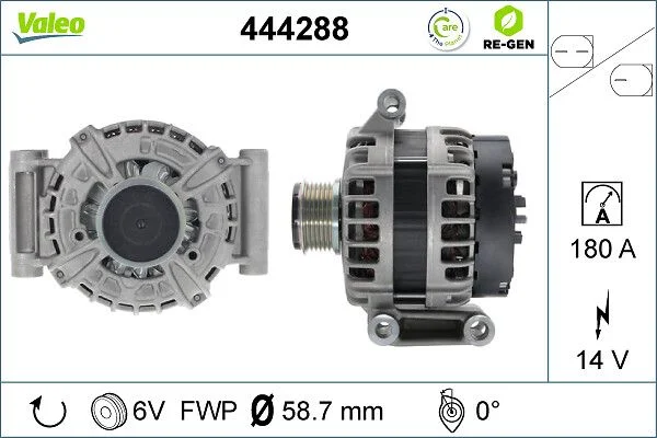 Kintamosios srovės generatorius VALEO 444288