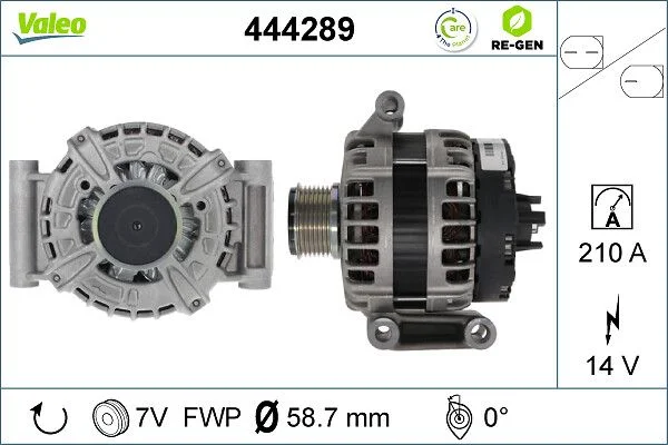 Kintamosios srovės generatorius VALEO 444289