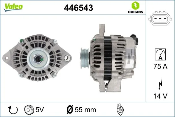 Kintamosios srovės generatorius VALEO 446543