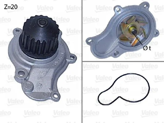 Water Pump, engine cooling VALEO 506605