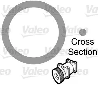 Gasket, coolant pipe VALEO 509154