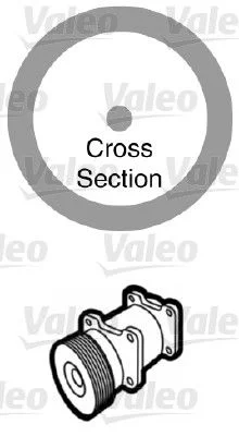 Gasket, coolant pipe VALEO 509159