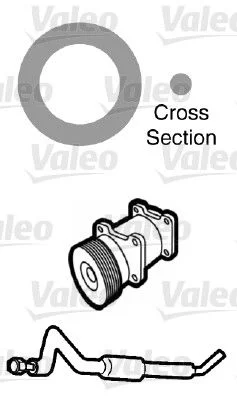Gasket, coolant pipe VALEO 509756