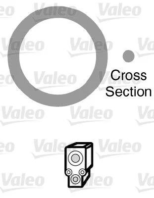 Tesnenie, potrubie chladiacej kvapaliny VALEO 509759
