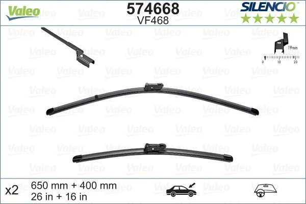 Wiper Blade VALEO 574668