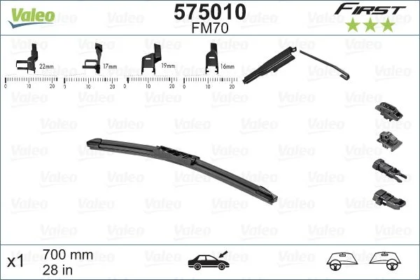 Wiper Blade VALEO 575010