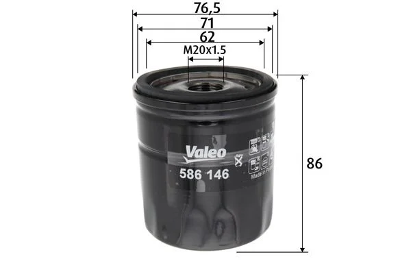 Oil Filter VALEO 586146