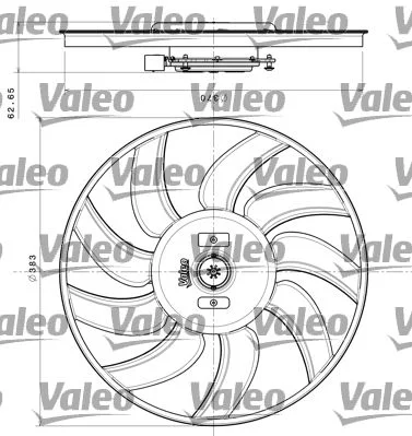 Ventilátor, chladenie motora VALEO 696350