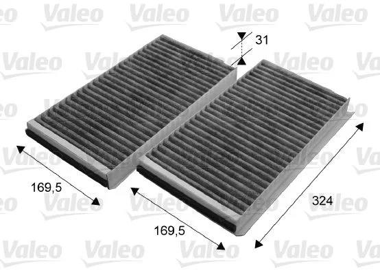 Filtras, salono oras VALEO 698864