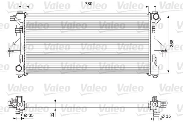 Chladič, chladenie motora VALEO 701727