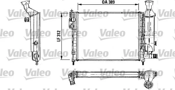 Chladič, chladenie motora VALEO 730492