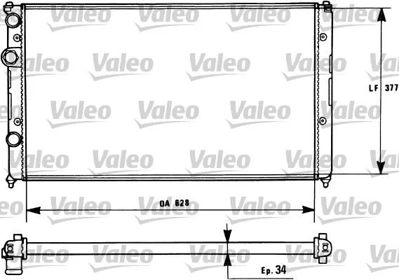 Chladič, chladenie motora VALEO 731267