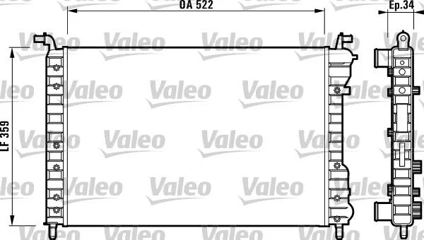 Chladič, chladenie motora VALEO 732006