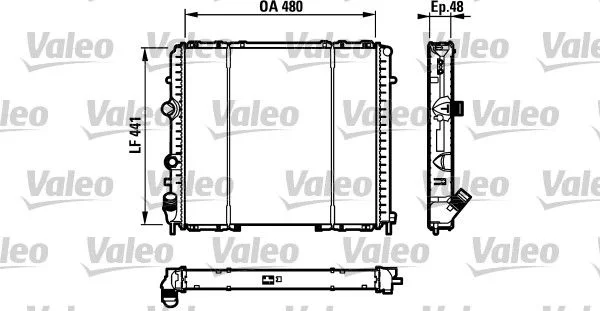 Chladič, chladenie motora VALEO 732072