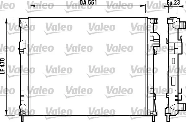 Chladič, chladenie motora VALEO 732853
