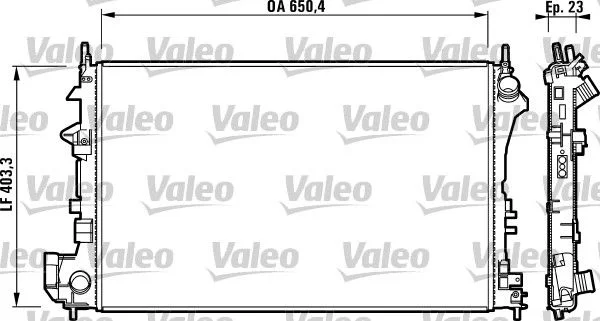 Chladič, chladenie motora VALEO 732879