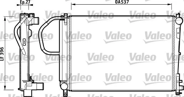 Chladič, chladenie motora VALEO 732883