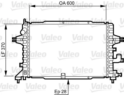 Chladič, chladenie motora VALEO 734380