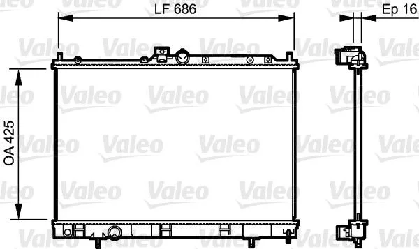 Chladič, chladenie motora VALEO 735201